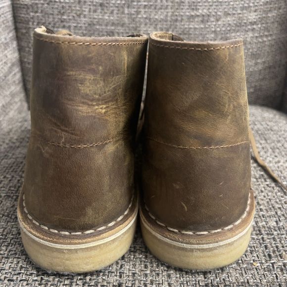 Clarks Originals Desert Boot Beeswax Leather Laceup Chukka Crepe Sole Men 11 EUC main image 5